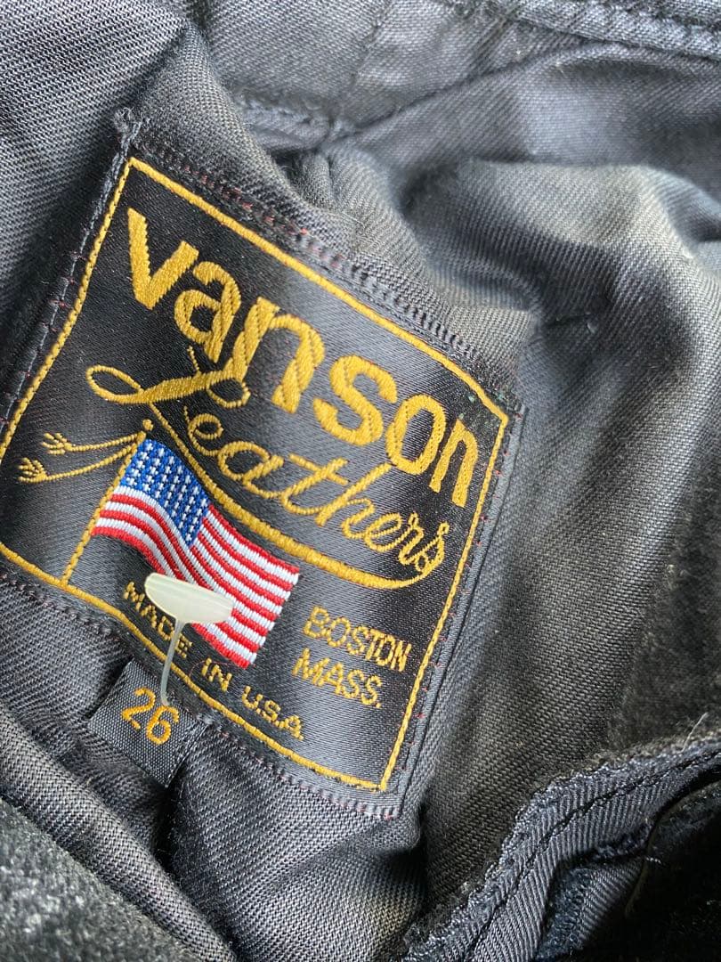VANSON LEATHER PANTS 26インチ