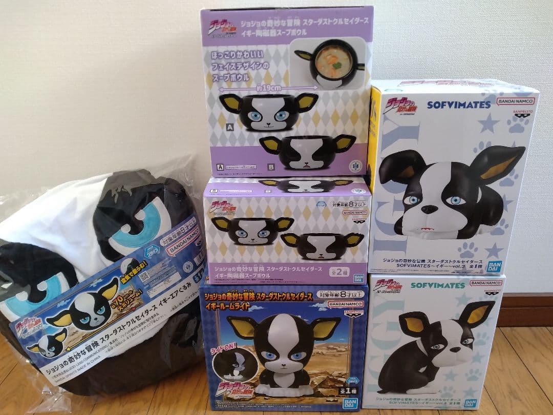 ジョジョの奇妙な冒険 イギー フィギュアエアぐるみスープボウルルームライト