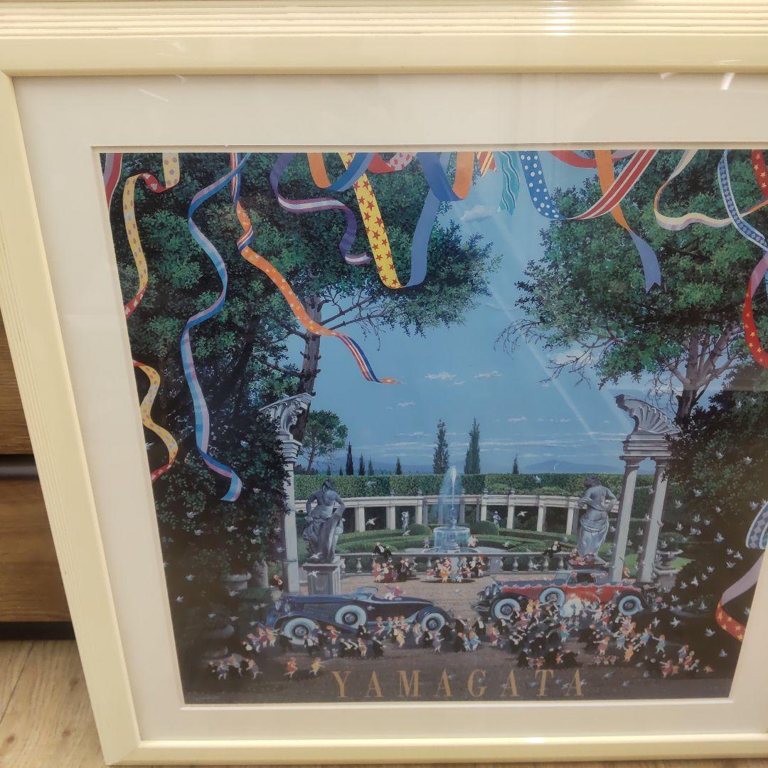 ヒロヤマガタ　ウェディングデイ　大判絵画　額付き　73.5×72