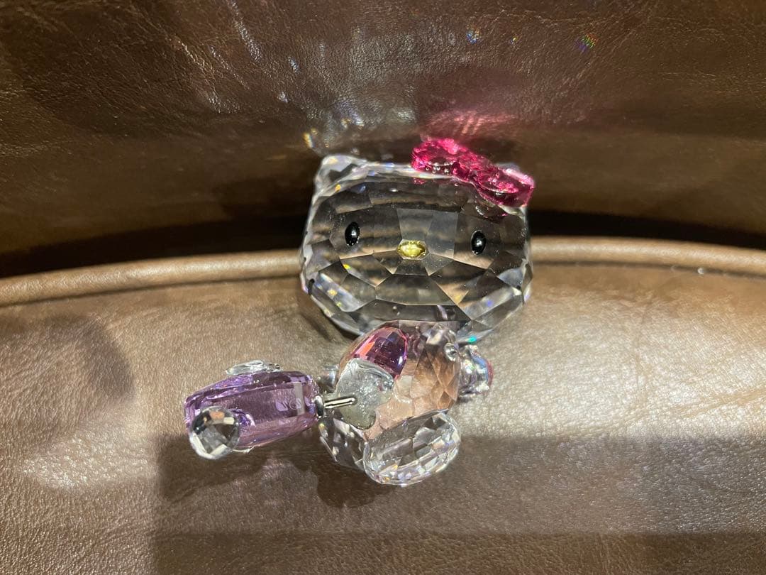 レア　補修あり　スワロフスキー　キティ　ハローキティ　置物　トラベル　旅行