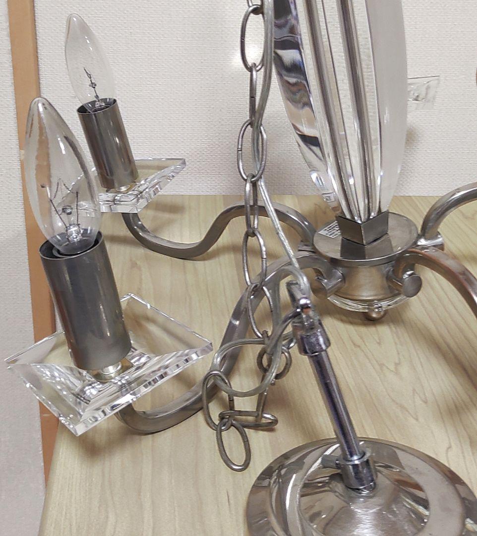 ローラシュレイ　5灯　シャンデリア