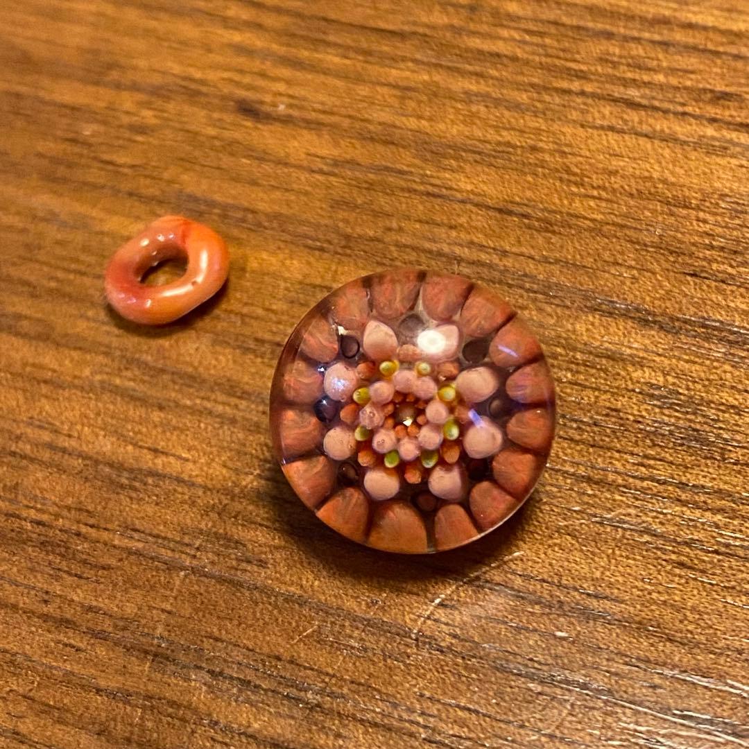 ガラス ヘアゴムパーツ