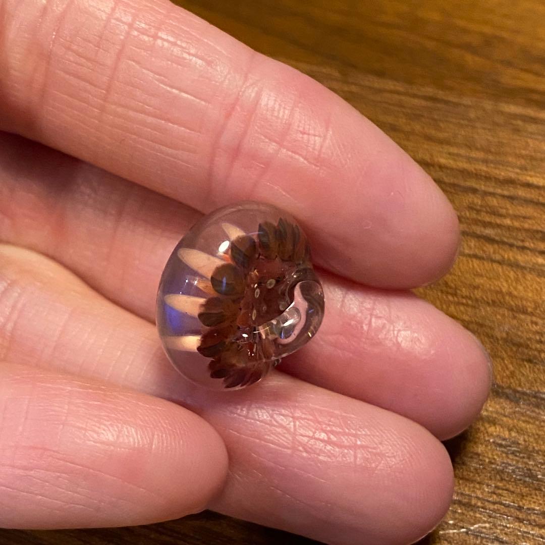 ガラス ヘアゴムパーツ