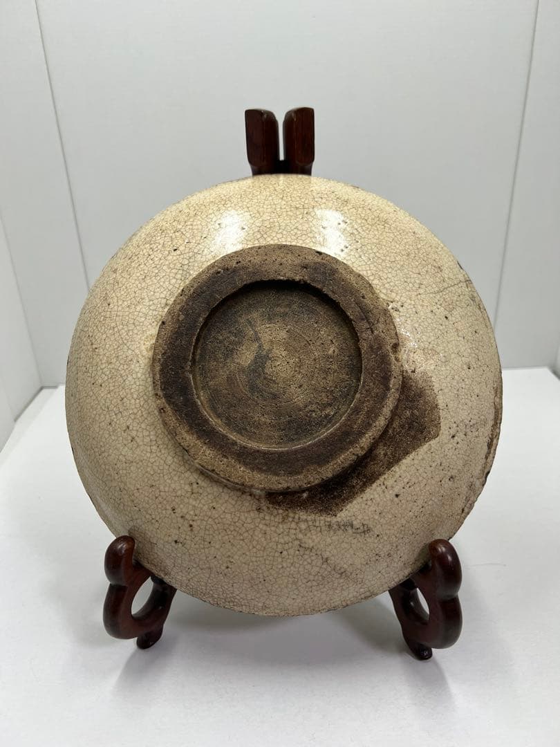 古い皿　馬の目　アンティーク　22.5cm