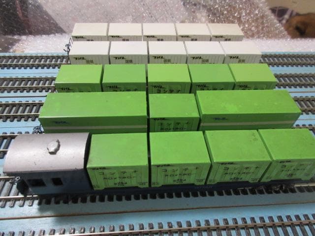 国鉄 コンテナ貨車 ５両セット HOゲージ（金属・エンドウ）