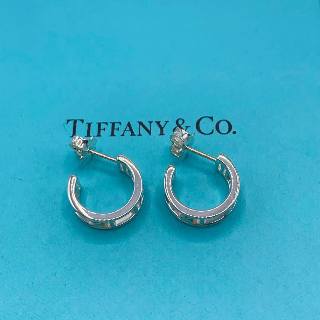 【超美品/箱付き】ティファニー　ピアス　アトラス　フープ　両耳　オシャレ　925