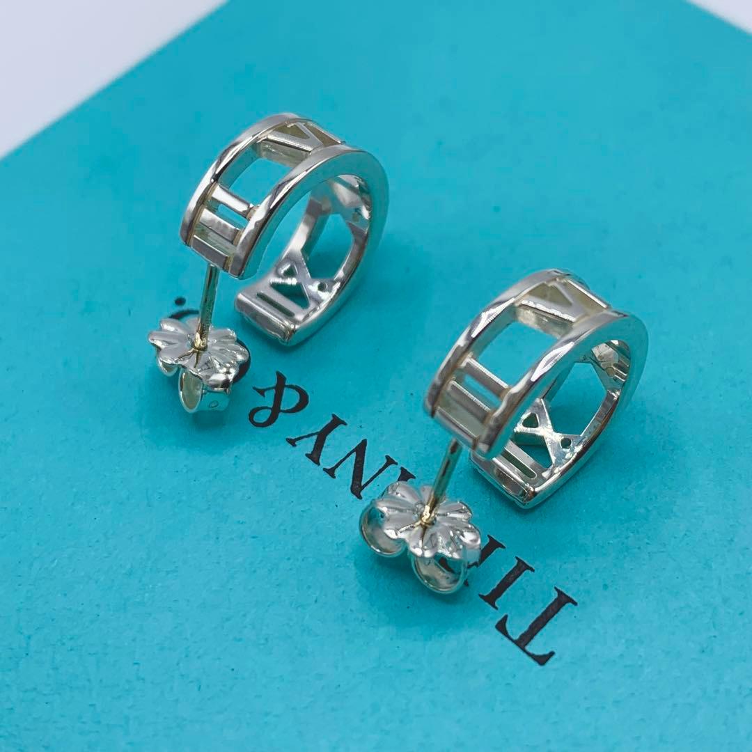 【超美品/箱付き】ティファニー　ピアス　アトラス　フープ　両耳　オシャレ　925