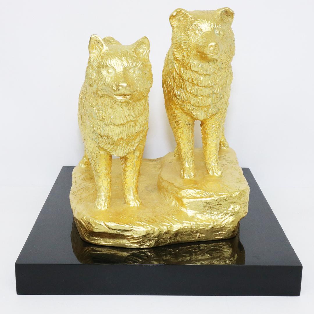 富永直樹 タロジロ ブロンズ製 本金箔仕上げ　共箱