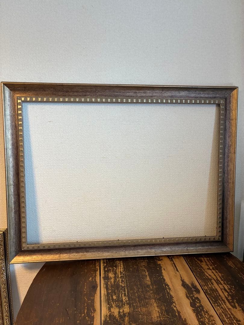 専用　レトロ　額縁フレーム枠のみ　2点セット　壁掛け　アート　アンティーク調