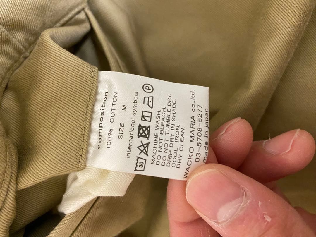 ワコマリア DOUBLE PLEATED CHINO TROUSERS