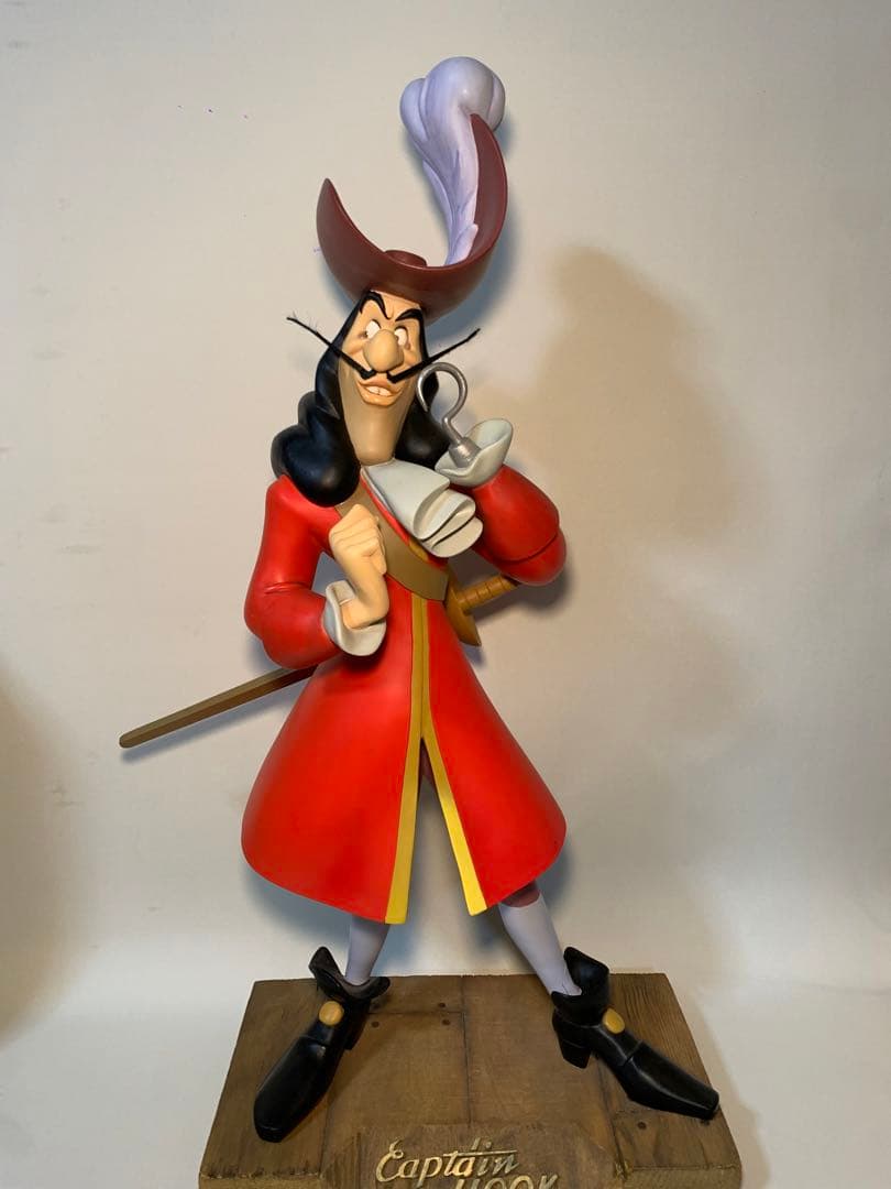 ディズニー ピーターパン　フック船長 ビッグ　フィギュア　スタチュー　レア