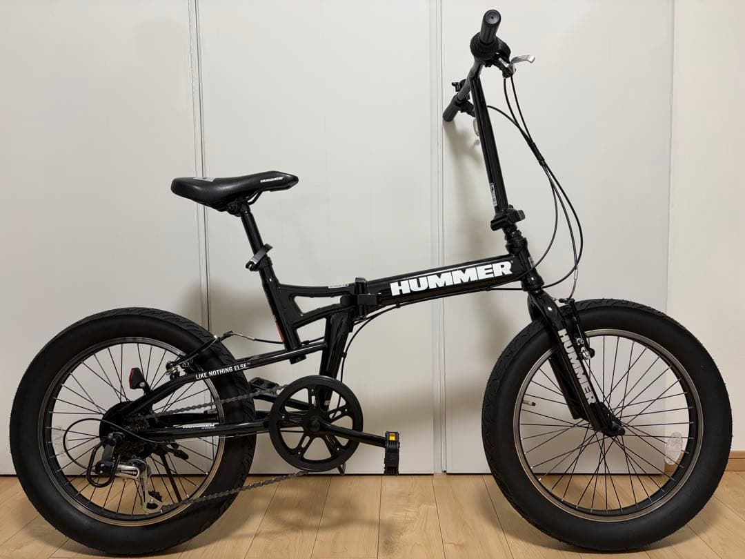 (yurieru) HUMMER 折りたたみ自転車 ブラック