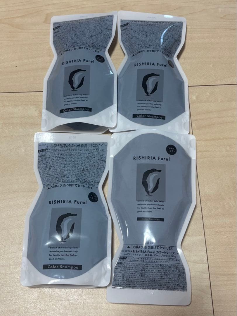 RISHIRIA Furel カラーシャンプー トリートメントダークブラウン