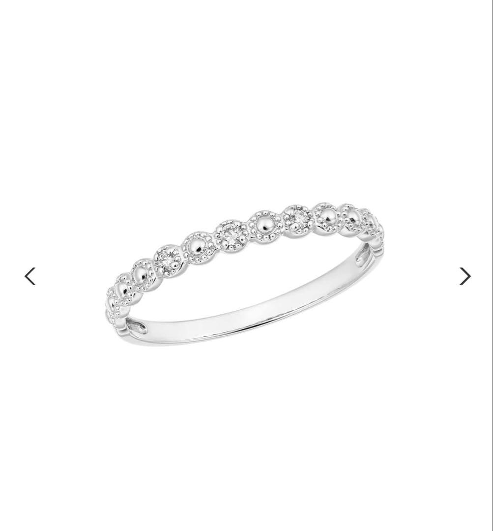 TSUTSUMI K10ホワイトゴールドダイヤモンドリング