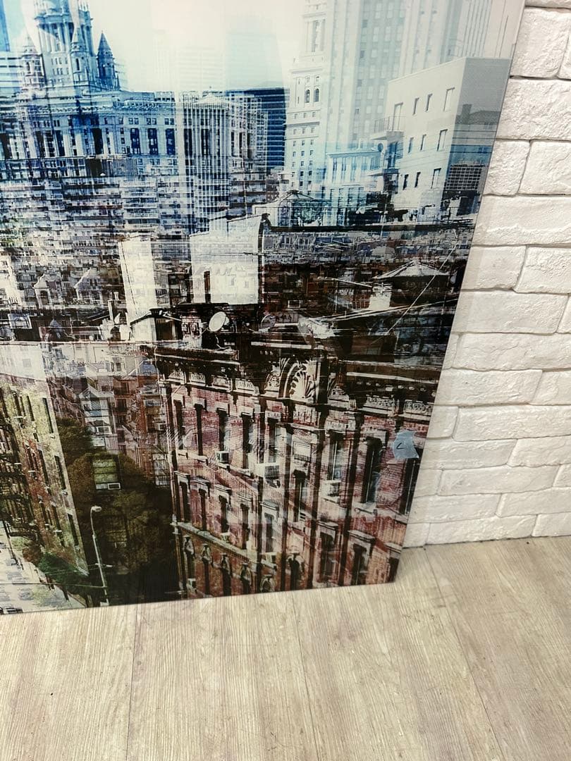 【東京都23区配送無料】定価8万円 ガラスアート 絵　ポスター　飾り　160cm