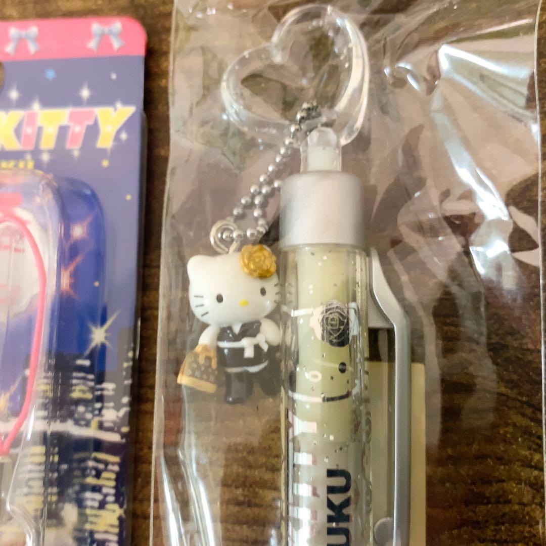 希少　ご当地キティ　東京限定 新宿バージョン　 ぬいぐるみ/根付/ボールペン3点