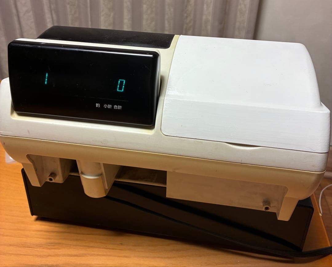 ホワイトレジスター 新品レジロール14本付き メニューボタン機能付き