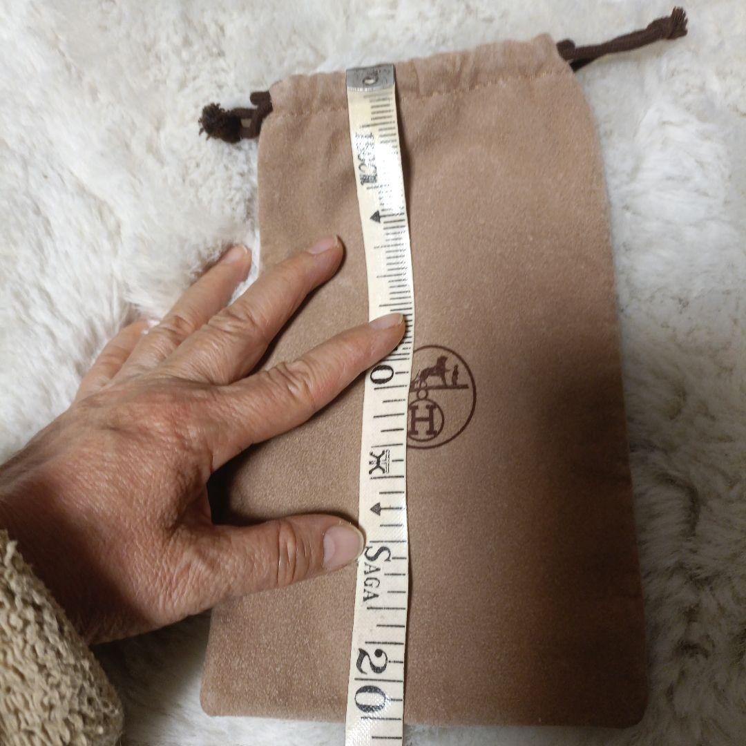 エルメス 保存袋　ポーチ ベージュ 約13cm x 20cm