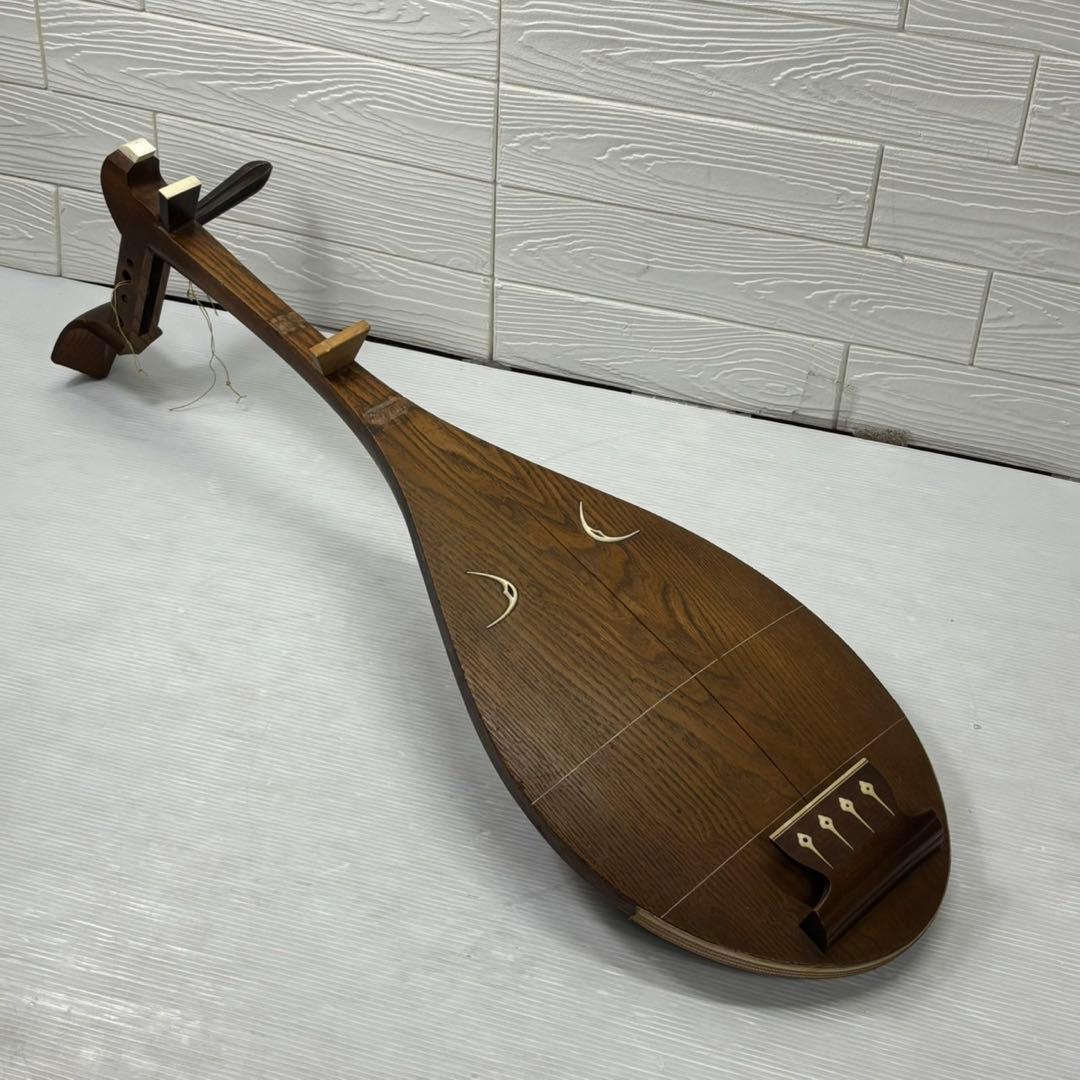 レア 木製 琵琶 和楽器 弦楽器