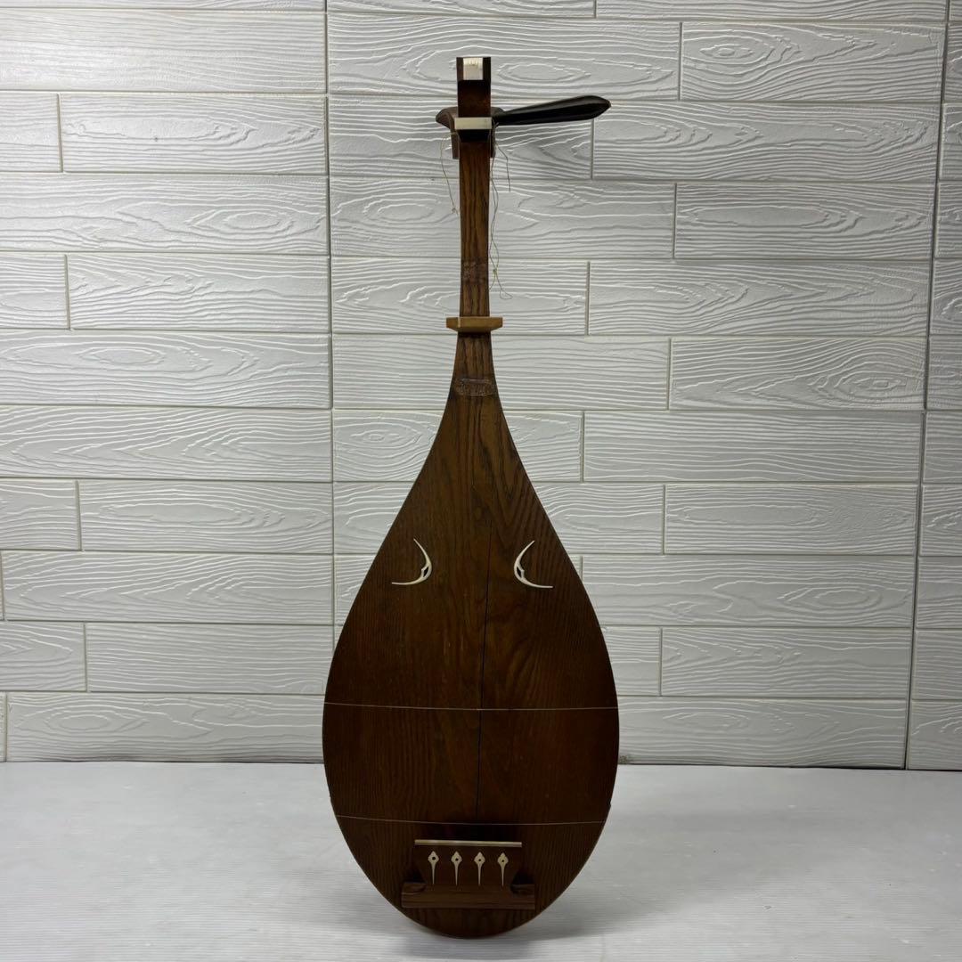 レア 木製 琵琶 和楽器 弦楽器