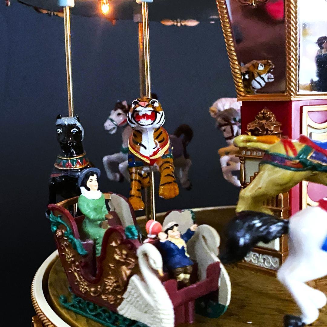 【美品】ミスタークリスマス★メリーゴーランド★オルゴール★カルーセル