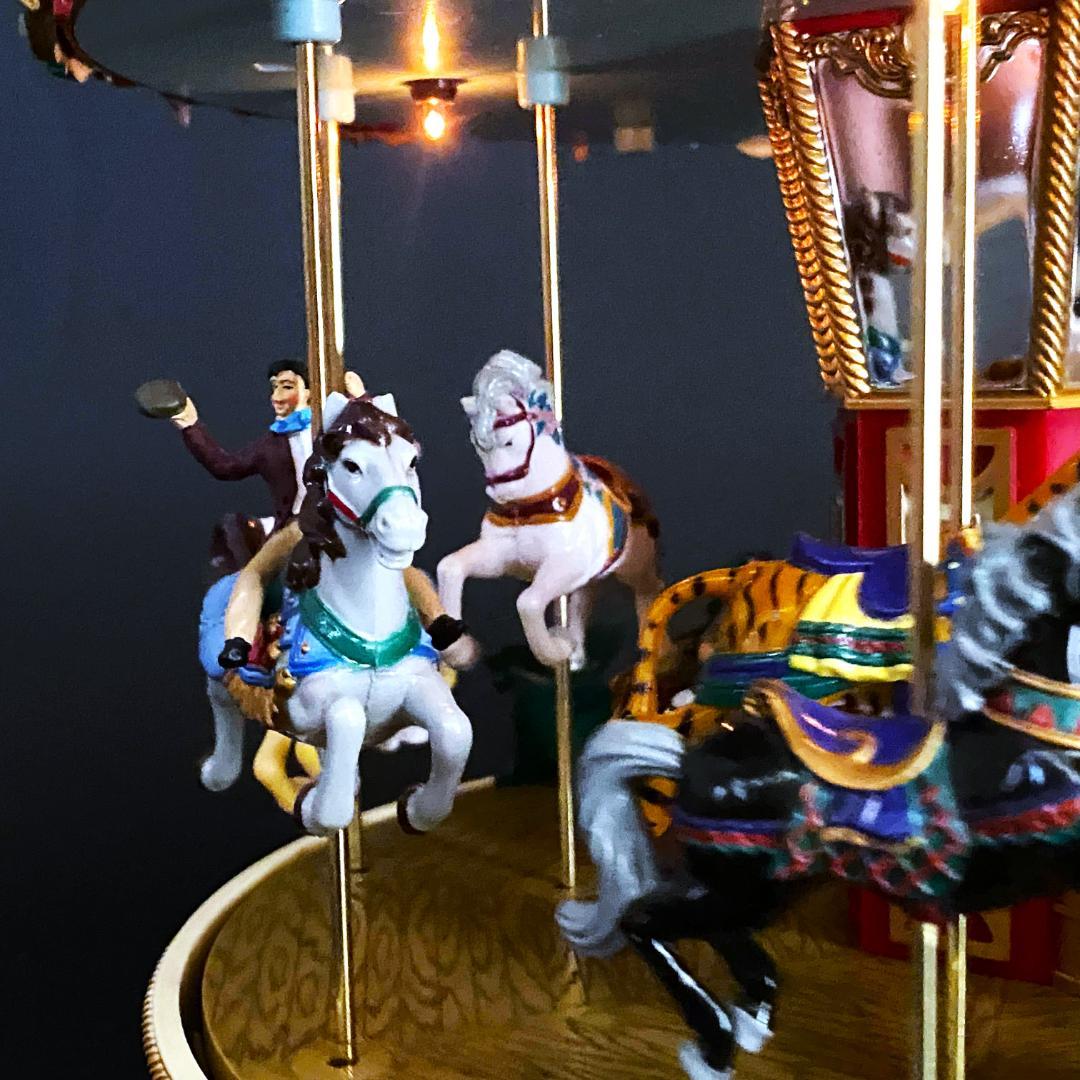 【美品】ミスタークリスマス★メリーゴーランド★オルゴール★カルーセル