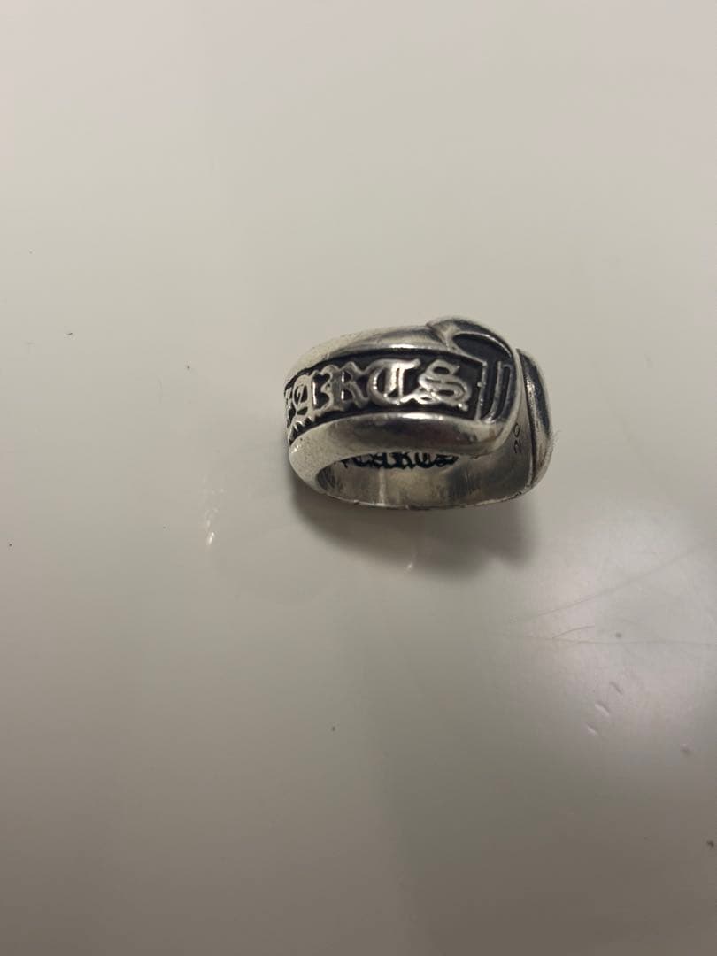 クロムハーツ CHROME HEARTS スモール スクロール ラベル リング