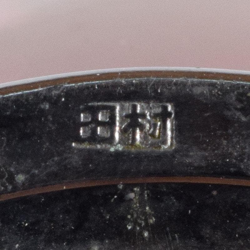 七宝焼　田村七宝工芸　カトレア文　花瓶　共箱　V　R9421