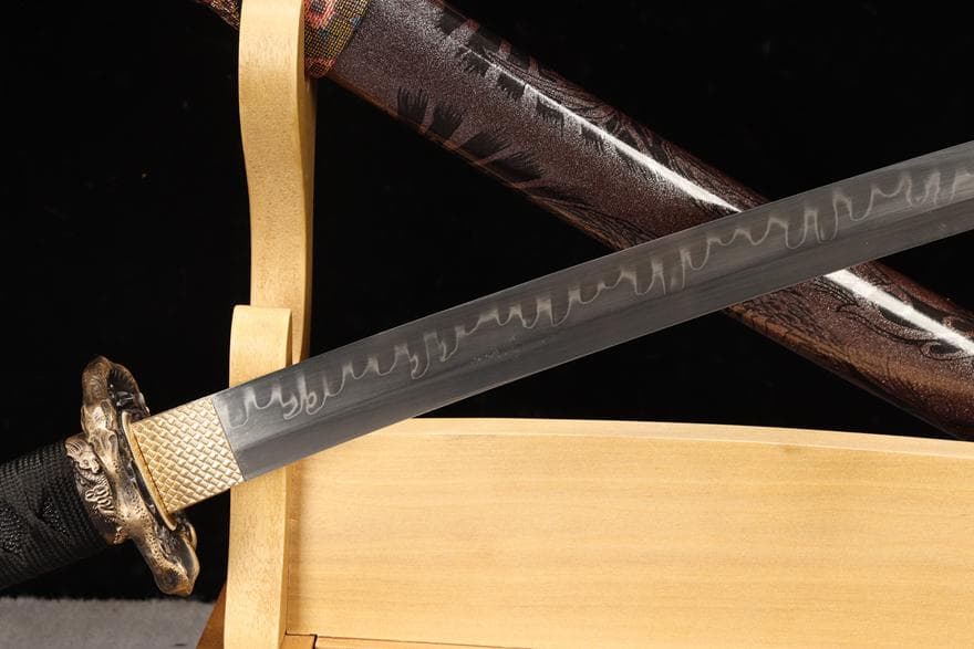 精品銅装T 10焼刃『万花』 日本刀 模造刀 居合刀 斬馬刀 龍泉剣 清剣 唐刀