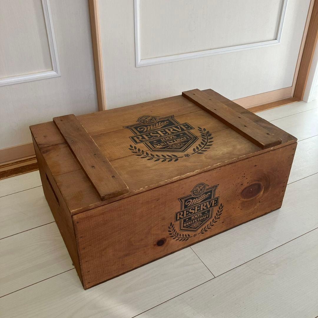 Miller ミラービール ヴィンテージ ウッドボックス キャンプコンテナ