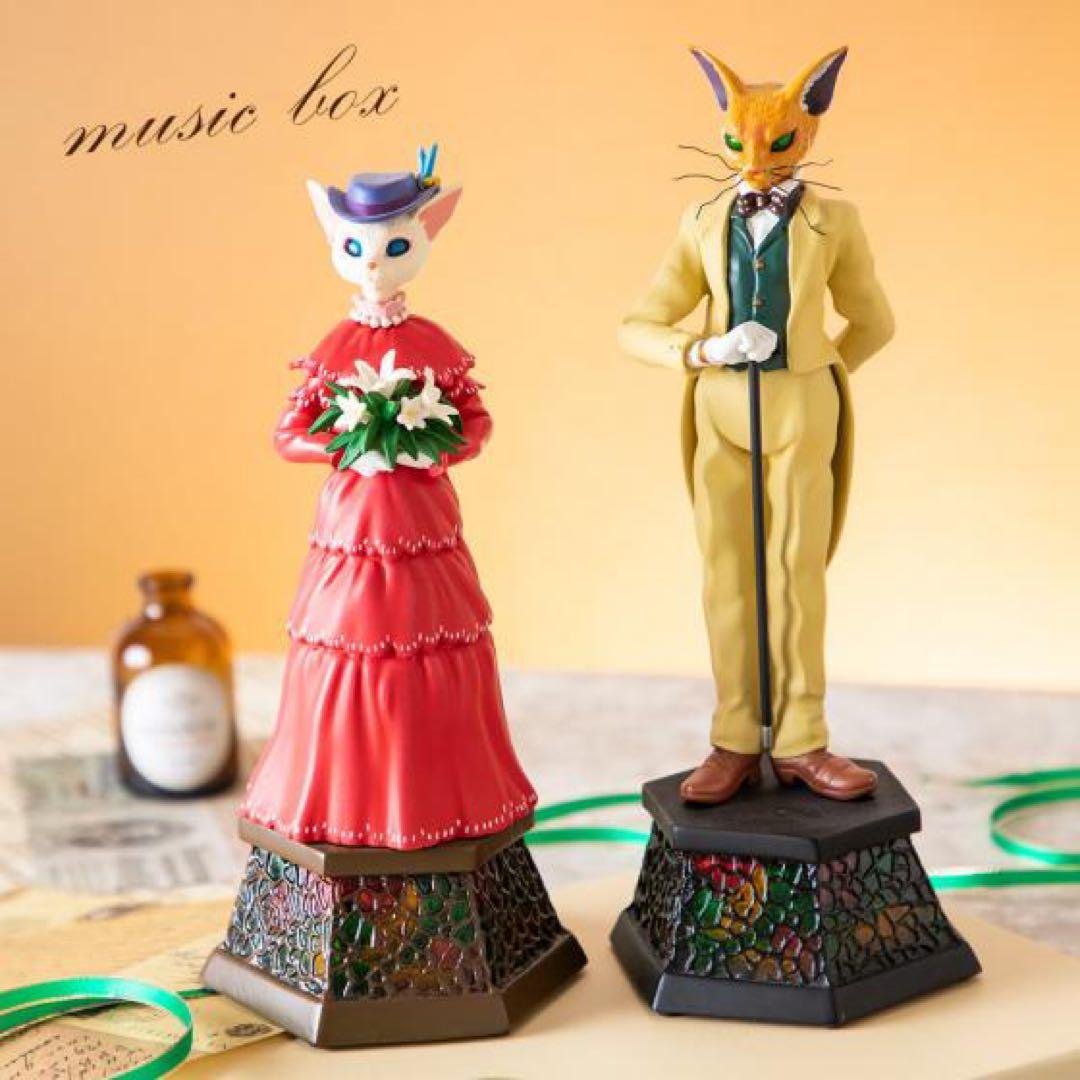 【未開封品】 ジブリ 耳をすませば バロン ルイーゼ オルゴール 2体セット