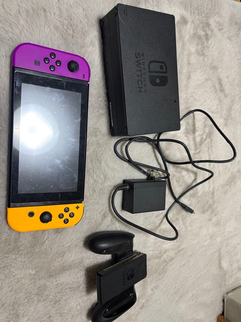 Nintendo Switch 本体 紫/黄 ドック付き