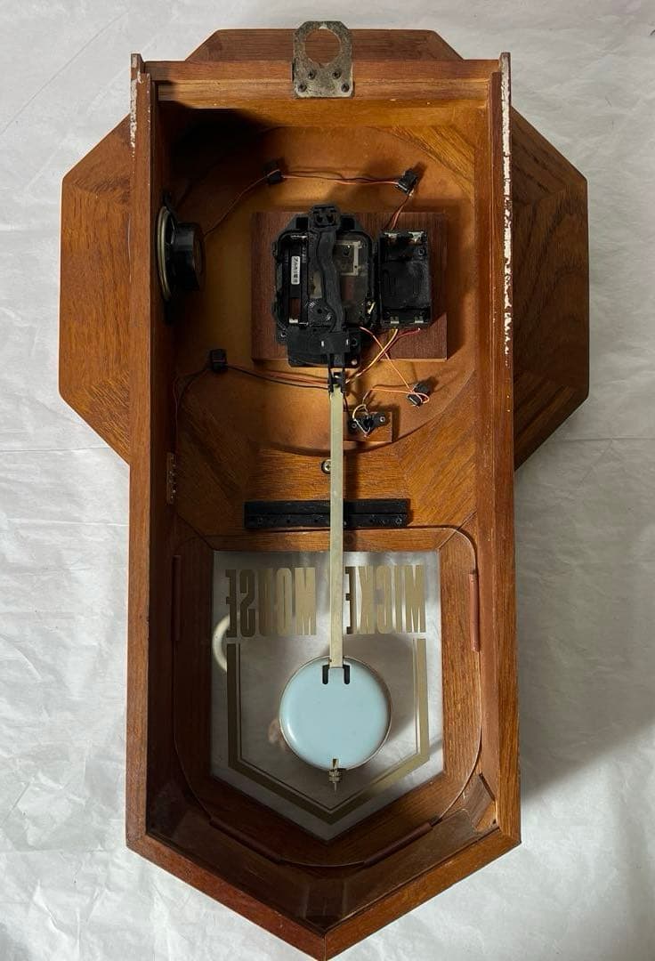 セイコー ディズニータイム ミッキーマウス 木製振り子時計　ディズニー