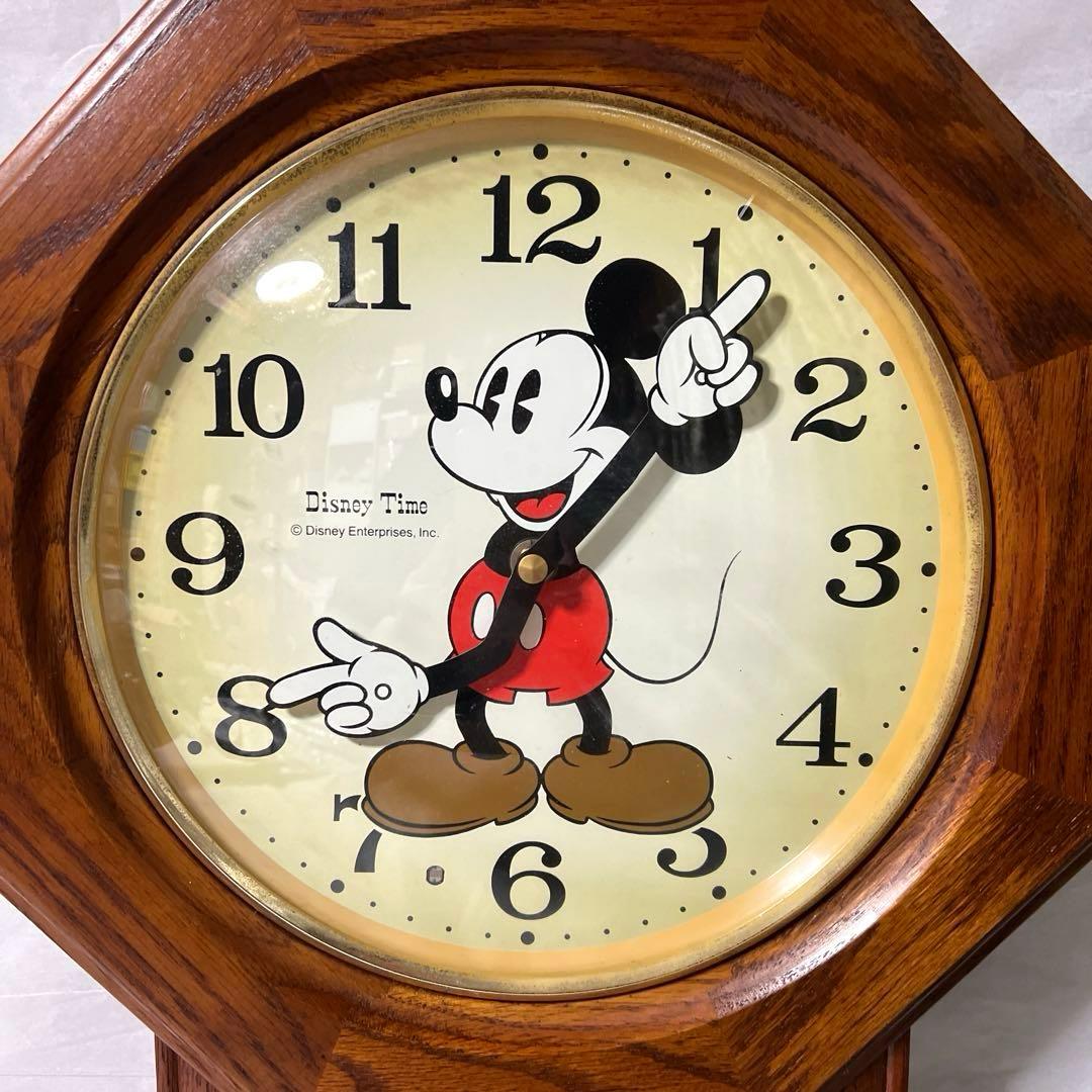 セイコー ディズニータイム ミッキーマウス 木製振り子時計　ディズニー