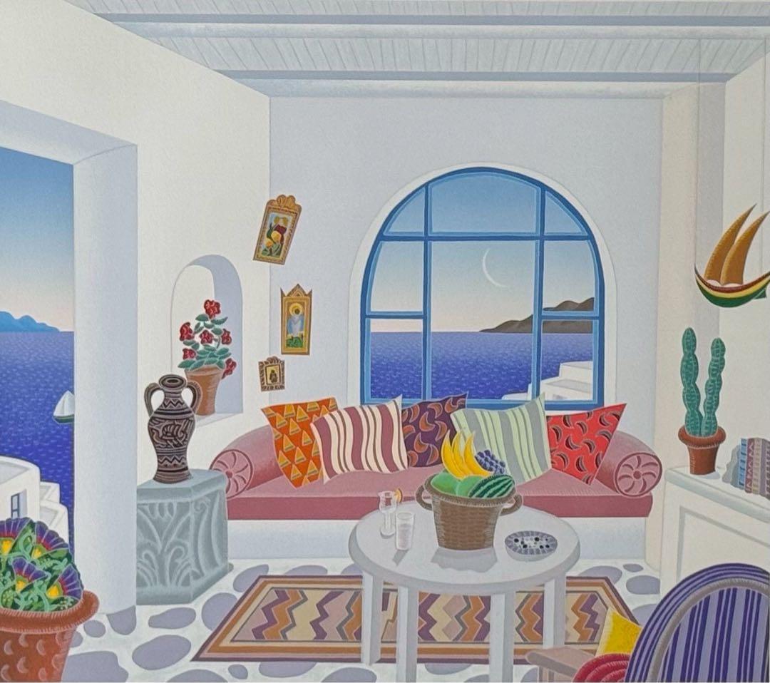 トーマス・マックナイト 「パノラモス」シルクスクリーン 8号大 保証書付 美品