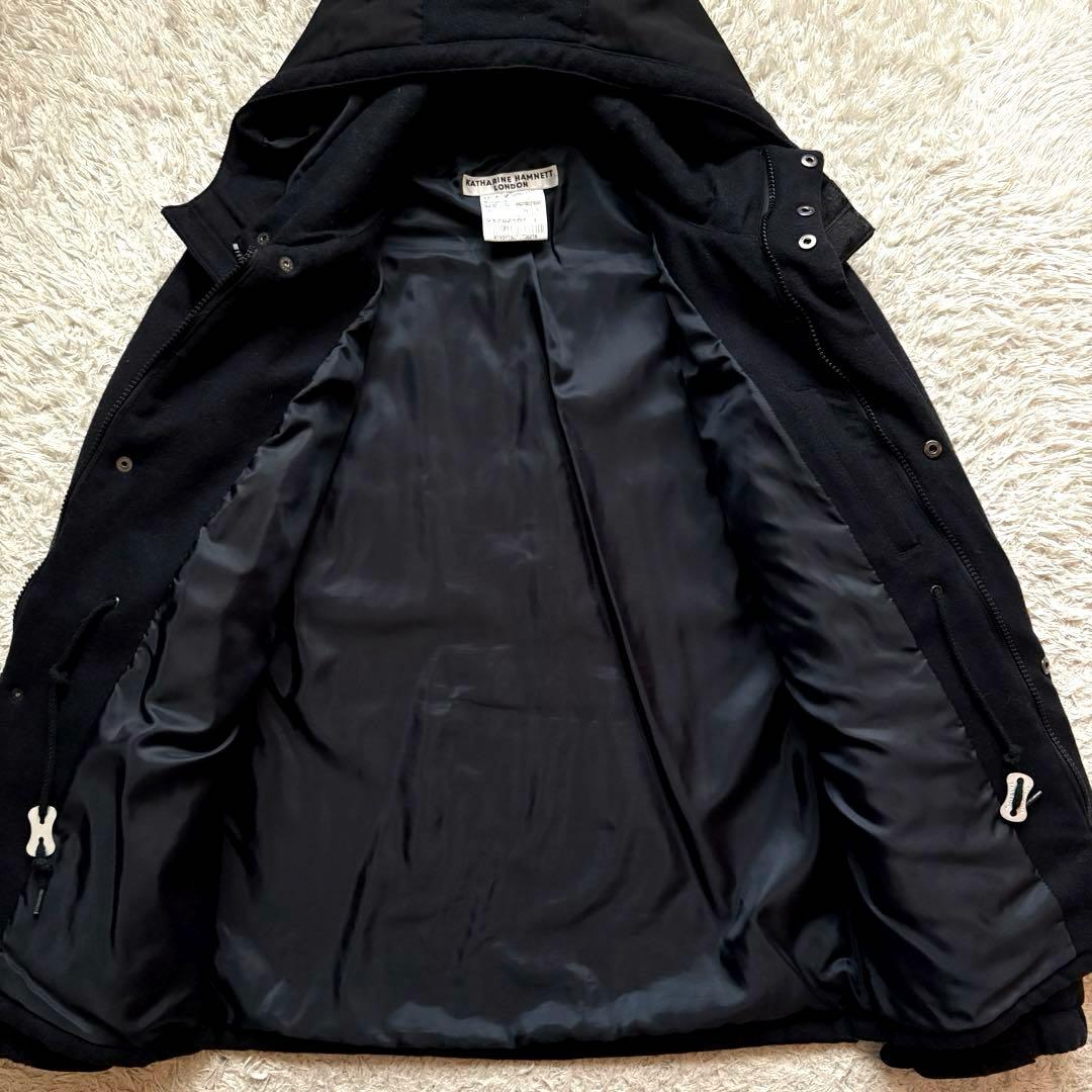 ★希少 Lサイズ★ キャサリン ハムネット 中綿 ジャケット フード 止水ジップ