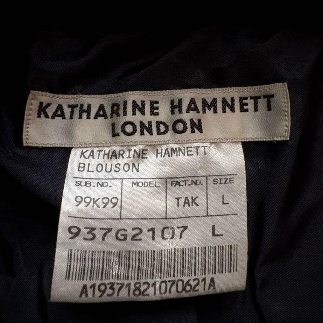 ★希少 Lサイズ★ キャサリン ハムネット 中綿 ジャケット フード 止水ジップ