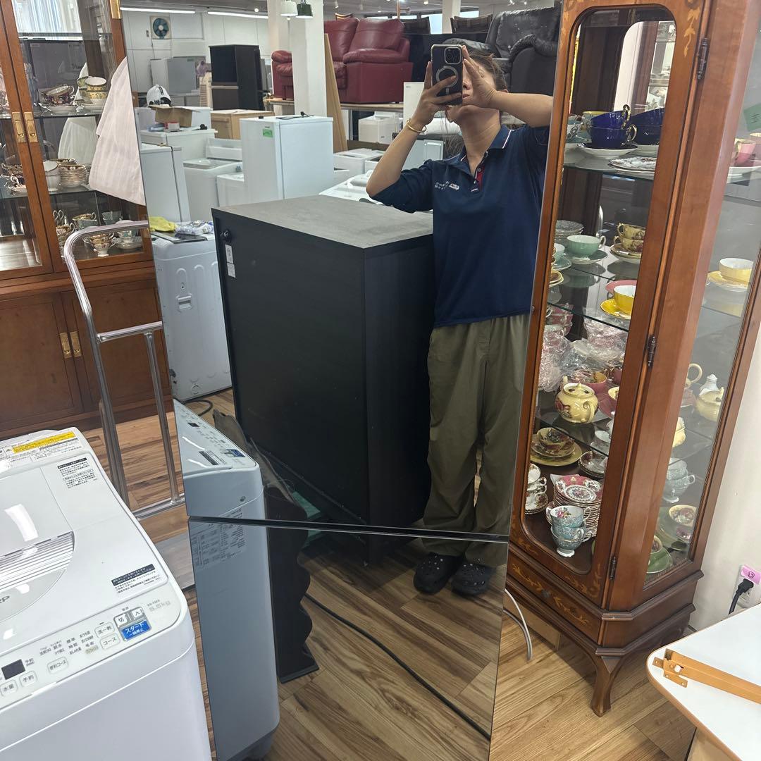TWINBIRD 2ドア冷凍冷蔵庫 HR-EJ23（2024年製） 鏡面おしゃれ
