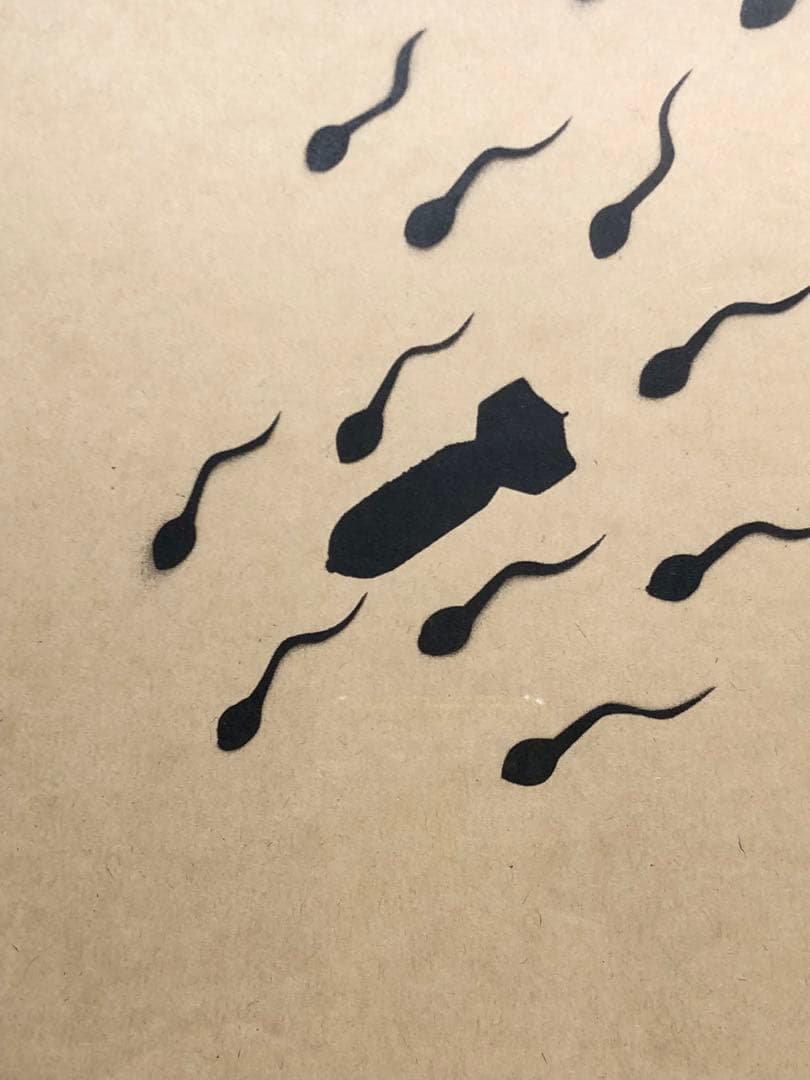 タビー　TABBY  紙にステンシル　スプレー　美品　箱付　現代アート