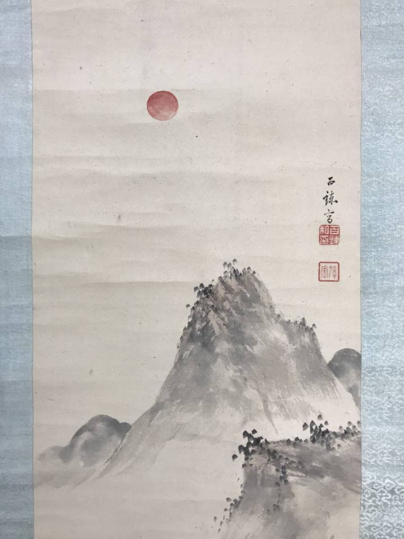 真作/百々廣年/百錬祇翁禅師/山水/三幅対/江戸後期/掛軸/名家伝来AE-289