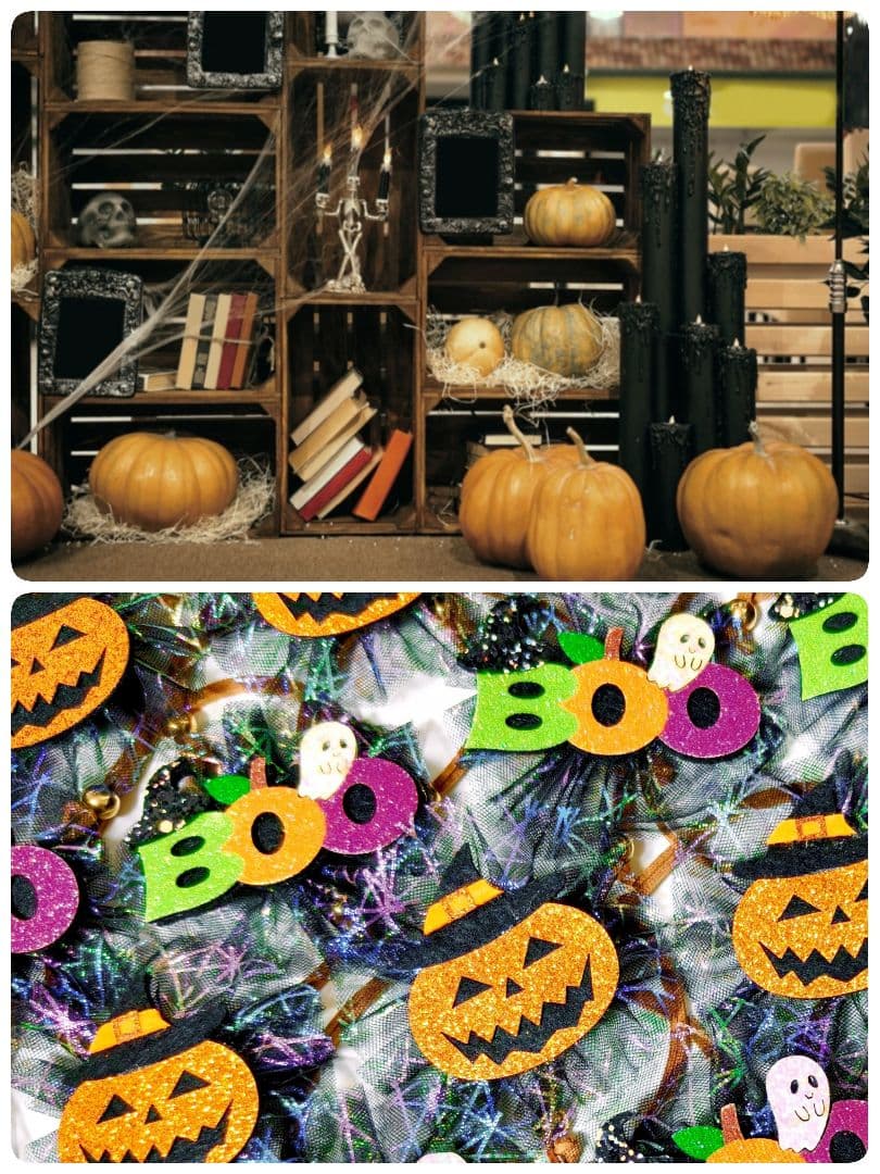 業務用　トリミングチョーカー　リボン　キラキラハロウィン　100個　10月