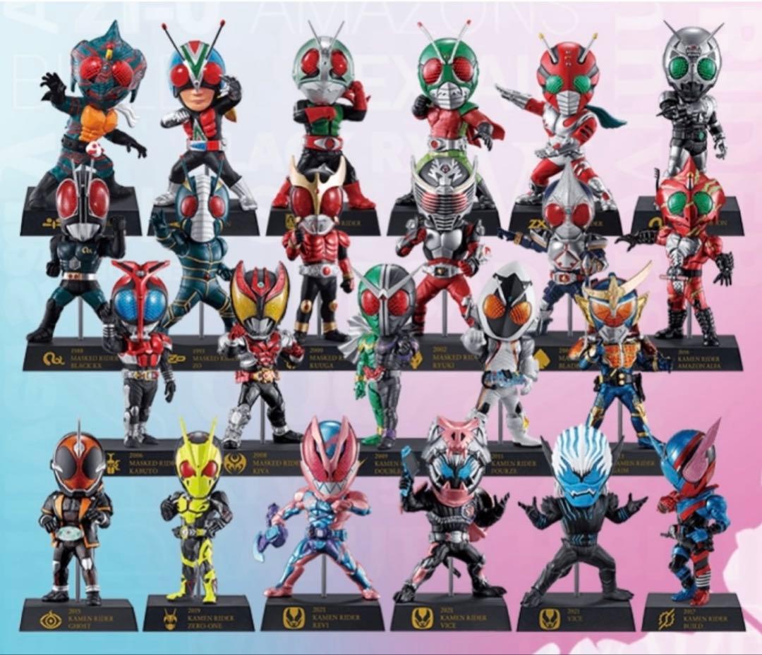 【E賞ディフォルメクス 全22種コンプ】一番くじ 仮面ライダー vol.1