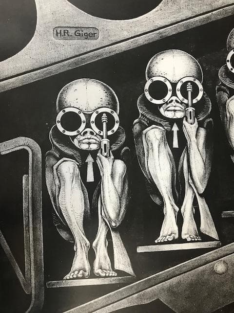 額装品/Birthmachine（HR ギーガー）H.R.Giger