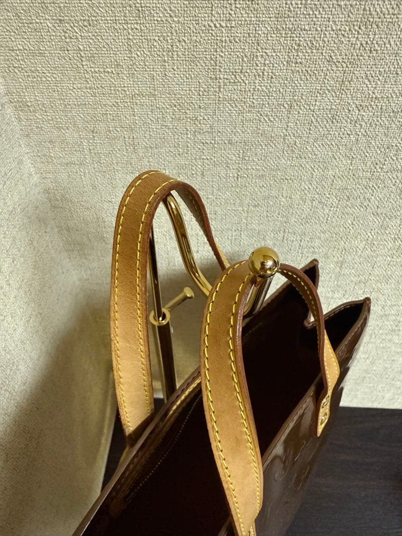 優　片面色移りLouis Vuitton ブロンズ ヴェルニ リードPM