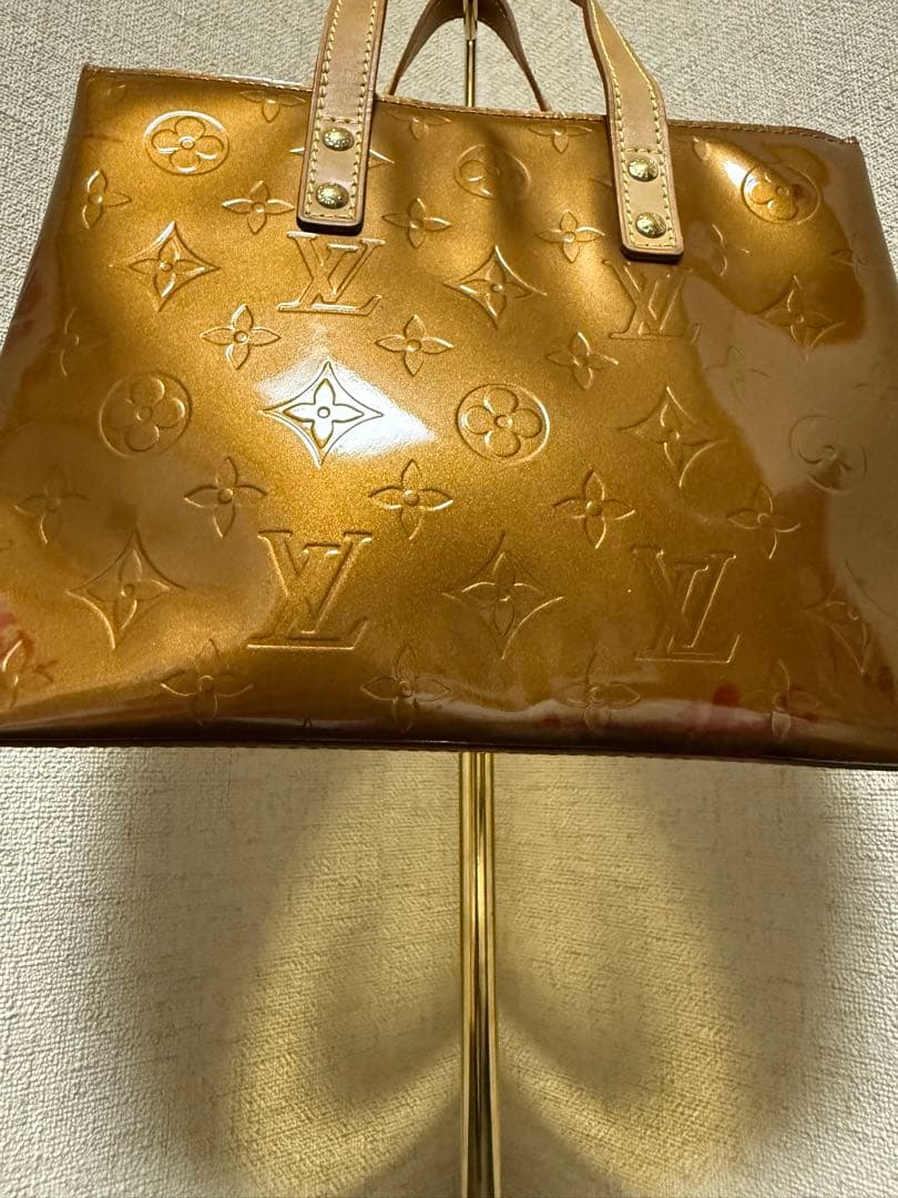 優　片面色移りLouis Vuitton ブロンズ ヴェルニ リードPM