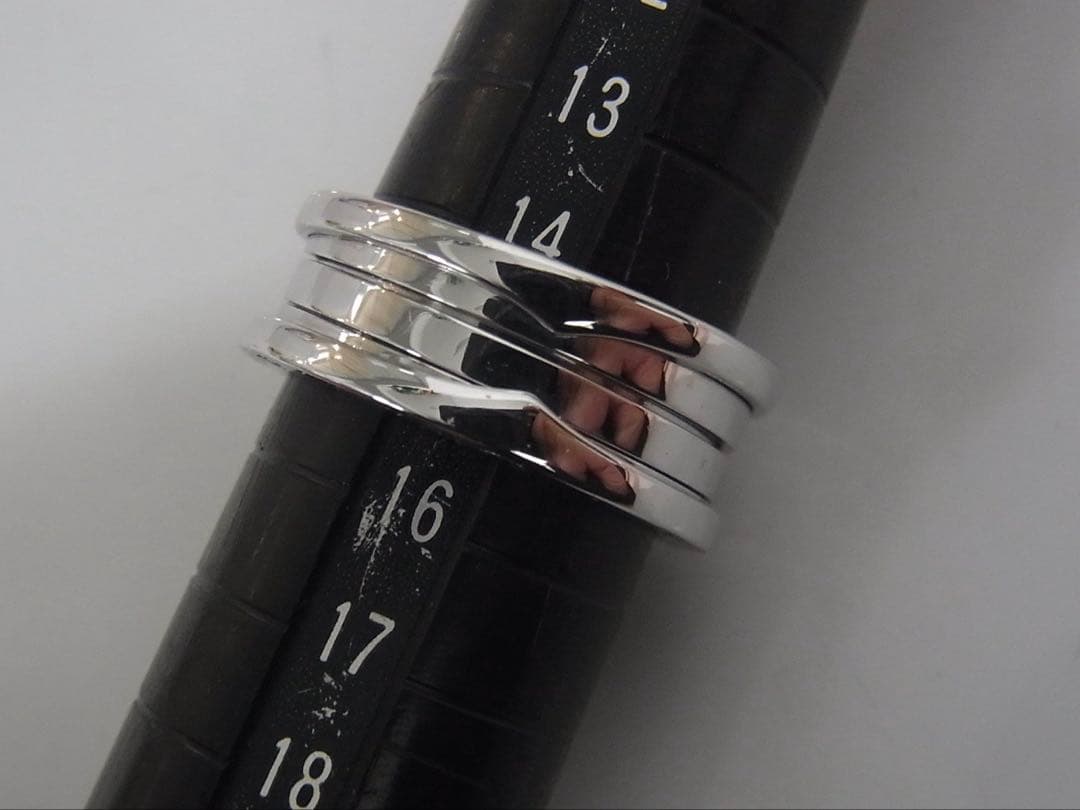 ブルガリ #56 15.5号 ビーゼロワン リング K18WG Bzero1