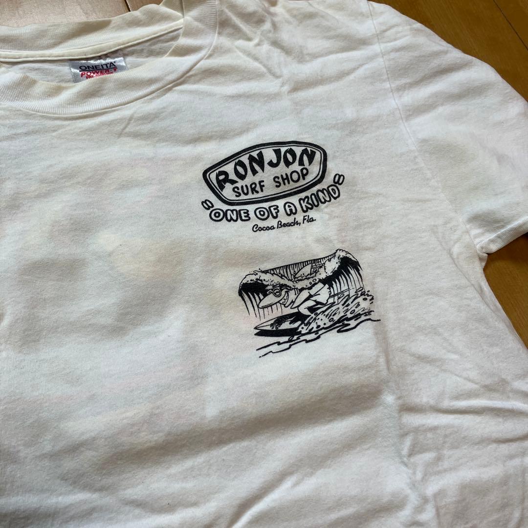 ronjon ロンT ホワイト L ONEITA USA製