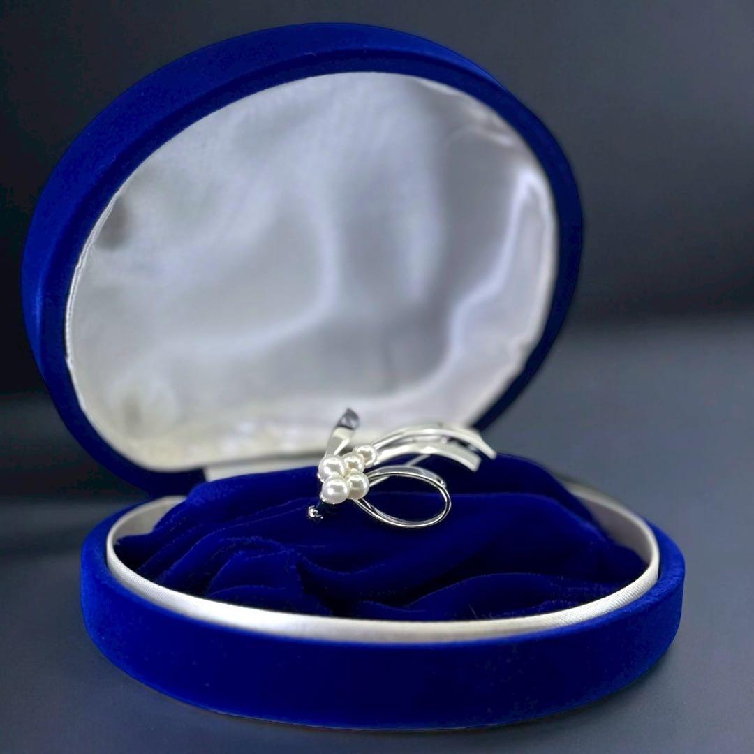 【未使用保管品】ミキモト アコヤ　本真珠　パール　ブローチ　コサージュ