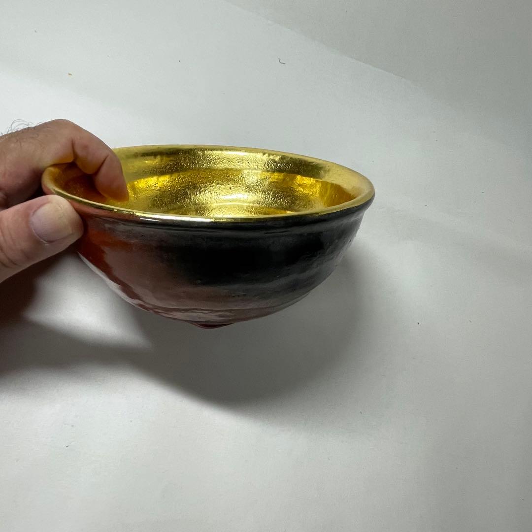 FA24④ 清水焼　佐々木松楽　嶋台茶碗　茶道具