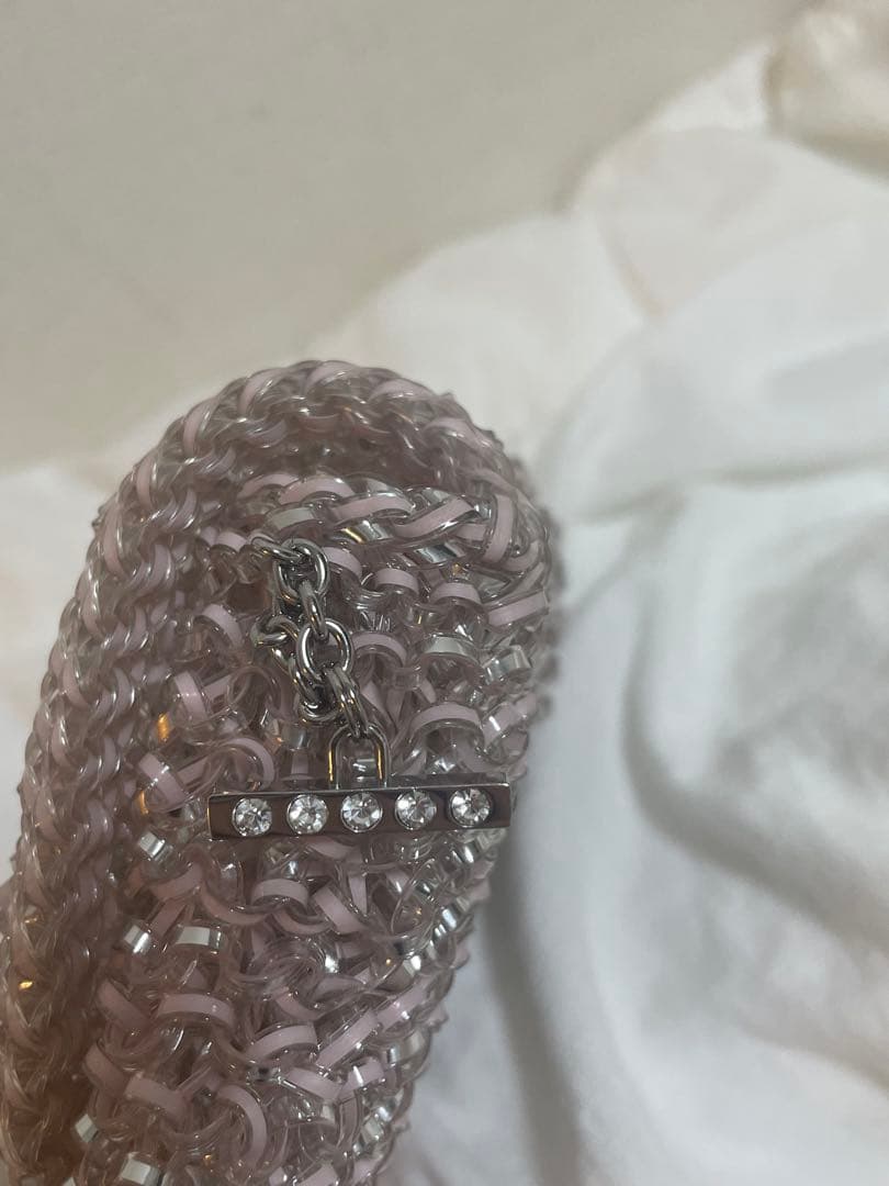 【美品】アンテプリマ　ワイヤーバック　ルケット　ピンクシルバー